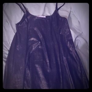 Velvet slip dress